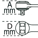 Beta 605DGT/2 – Llave dinamométrica electrónica de 4 a 20 Nm, pantalla LCD multiunidad, carraca reversible de 1/4", LED y zumbador, alta precisión