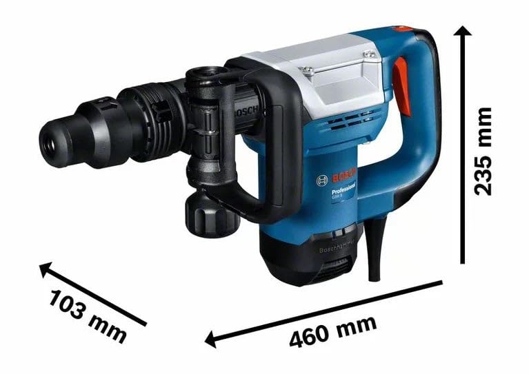 Bosch Professional GSH 5 - Martillo demoledor (7,5 J, SDS max, Vario Lock, en maletín)
