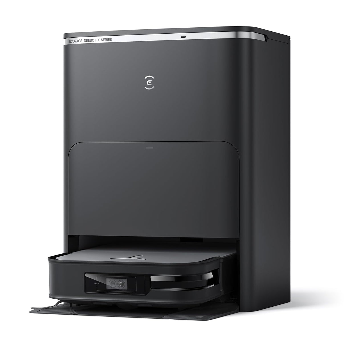 ECOVACS DEEBOT X2 OMNI, Robot aspirador y fregasuelos con estación todo en uno, potencia de succión 8000 Pa, diseño cuadrado, mopas elevables de 15 mm, lavado de mopas con agua caliente, IA, YIKO