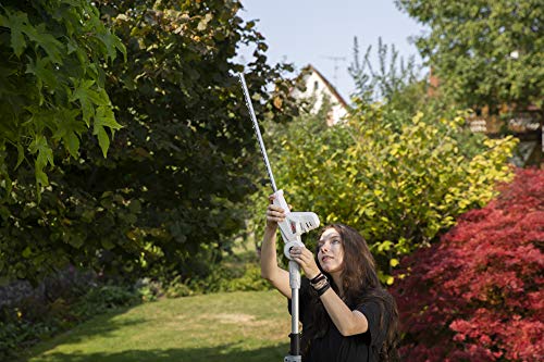 IKRA tijeras cortasetos telescópico a batería ICPH 2040, incl. 2x batería, cargador rápido y cinta de hombro