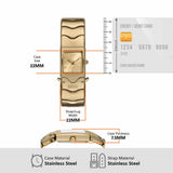 Diesel Reloj Analógico para Hombres de Cuarzo con Correa en Acero Inoxidable DZ2223, Tono Oro, 22MM