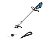 Bosch Professional 18V System desbrozadora a batería GFR 18V-23 (motor sin escobillas, diámetro del área de corte 23 cm, incl. 1 bobina, 1 correa, set de cuchillas, protector de plantas)