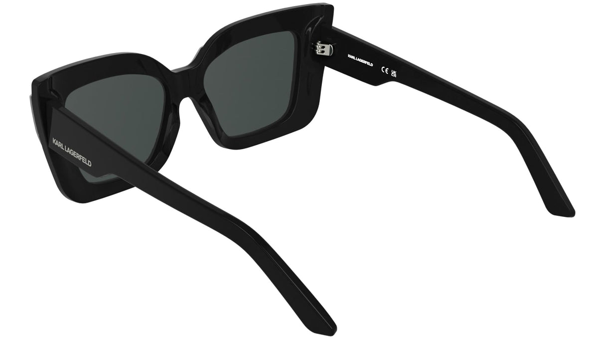 KARL LAGERFELD KL6204S Sunglasses, Black/Silver, Talla única para Mujer