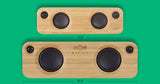 Marley Get Together Altavoz Portátil con Bluetooth - Parlante Inalámbrico con Entrada Auxiliar, USB, Woofers, Materiales Sustentables, Bambú, Tela REWIND, Aluminio Reciclado – Negro