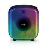 mooov 477370 - Altavoz Bluetooth Potente 200W Musicales, TWS, portátil, 6 Efectos LED, Tomas USB, microSD, Entrada para Micro
