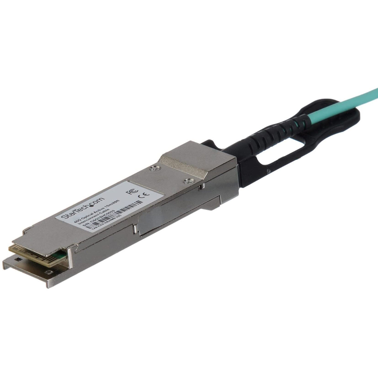 StarTech.com QSFP40GAO30M - Cable QSFP+ de 30m AOC Activo de 40Gb - Latiguillo Compatible con MSA, Color Negro