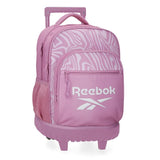 Reebok Festival Mochila Compact 2 Ruedas Rosa 32x43x21 cms Poliéster 28,9L by Joumma Bags