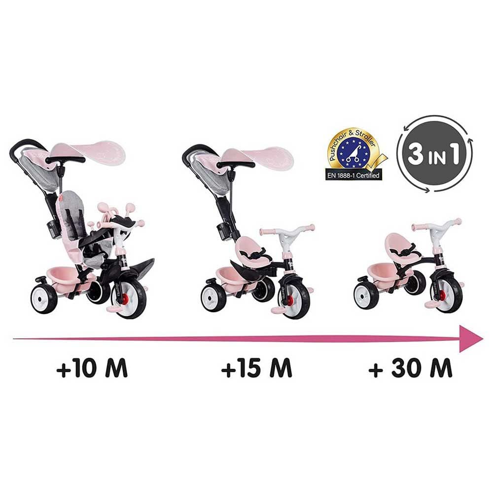 Smoby- Triciclo Baby Driver Confort Rosa (741501)