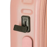 Pepe Jeans Carina Maleta de cabina Rosa 40x55x20 cms Rígida ABS Cierre TSA integrado 37L 2,74 kgs 4 Ruedas dobles Equipaje de Mano