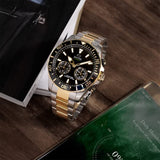 JAGUAR Reloj Modelo J889/2 de la colección Connected, Caja de 45,7 mm Negro con Correa de Acero Bicolor para Caballero