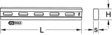 KS Tools 152.1090 Regla plana de precisión, 600 mm