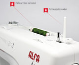 ALFA 720+ Máquina de Coser, Compuesto, Blanco, 30x19x41 cm