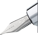 Faber-Castell 148220 - Pluma Estilográfica E-motion - Cuerpo en Madera de Peral - Trazo M - Negro
