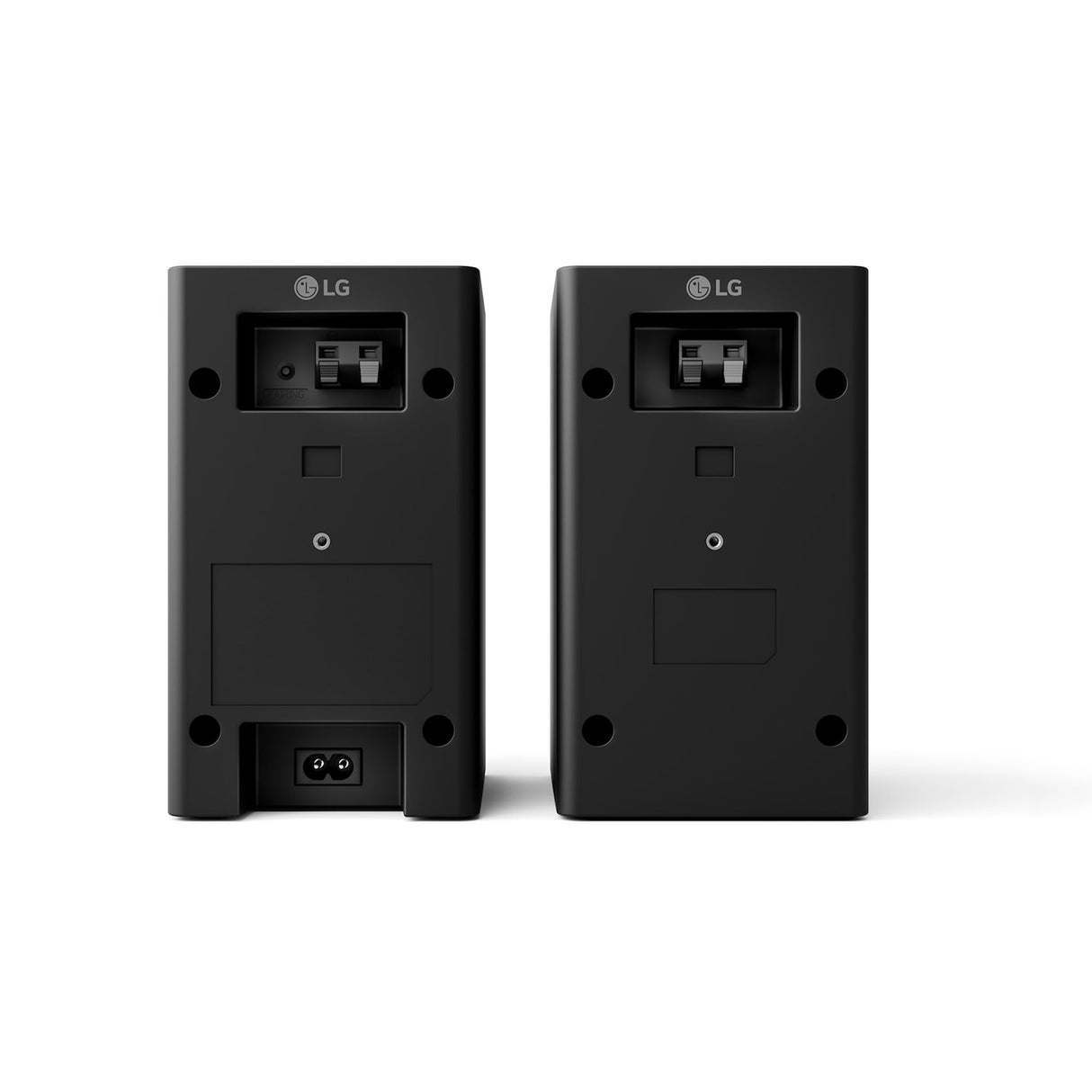 LG SPT8-S - Kit de Altavoces Traseros, Kit de Altavoces Traseros para Barras de Sonido, 100W Potencia y 2.0 Canales, Sonido Potente y Envolvente, Diseño Adaptado a tu Espacio, Negro