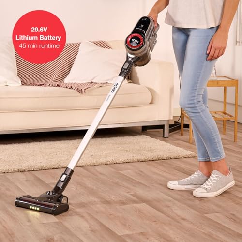 Solac Solution AE2545 - Aspirador versátil, escoba, mano y lanza rincones, baterías de litio 29.6V, depósito 650 ml, zapata con 2 cepillos intercambiables, filtro HEPA, autonomía de 45 min