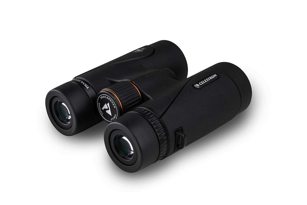 Celestron 71406 TrailSeeker 10x42: prismáticos con prisma BaK-4, negro