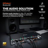 Interfaz de alta resolución con 4 entradas y 4 salidas Roland RUBIX44 — La solución de alta resolución para producción musical personal