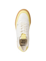Tamaris Damen 1-23608-42, Sneaker Mujer, Blanco (White/Yellow), 40 EU