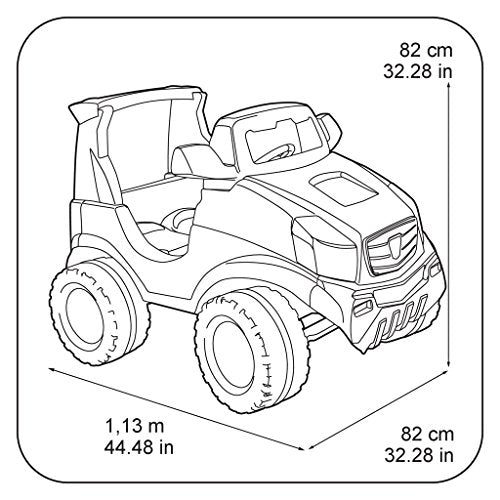 FEBER - Challenger 12 V Coche, Coche de 2 Plazas Deportivo, Color Rojo, Alcanza 5,3km/h, Incluye Batería y Cargador, Autonomía de 40 min, para Niños de 3 a 7 años, Famosa (800008262)