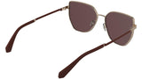 Calvin Klein Jeans Women's Sunglasses CKJ25209S - Rose Gold with Solid Wine Lens