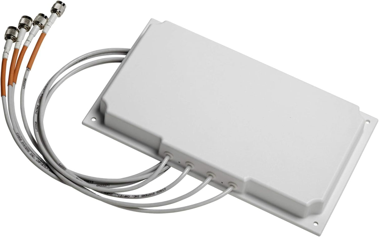 Antena de Acoplamiento Wi-Fi direccional de Doble Banda Cisco Aironet, 6 dBi (2,4 GHz)/6 dBi (5 GHz), Montaje en Pared, Conectores RP-TNC, garantía de Hardware Limitada de 1 año (AIR-ANT2566P4W-R=)