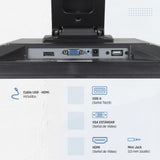 iggual Monitor Táctil 15", Formato 4:3 .- Panel Capacitivo 75Hz - Sist. Operativo Compatible : Windows 7 a 11, Android, Linux, Raspberry Pi- Conexiones: USB-A + VGA + HDMI, 300cd/m2, (MTL15X)