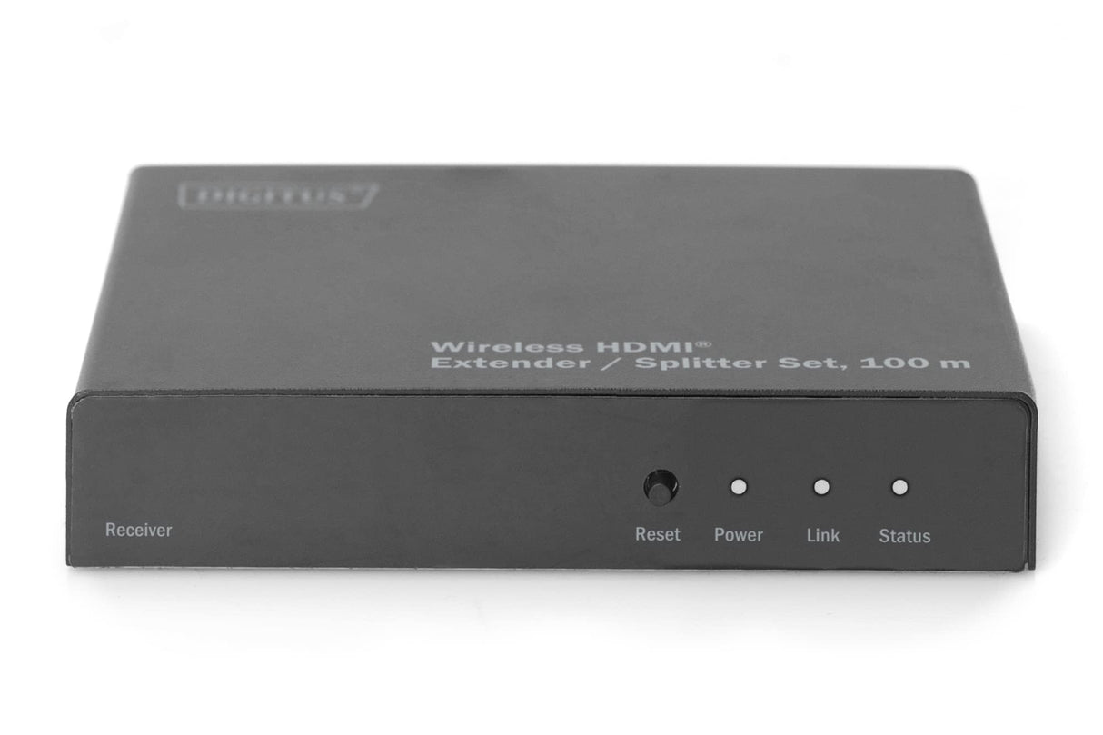 DIGITUS DS-55315 Extensor HDMI inalámbrico/Divisor HDMI (1:4) - Full HD 1080p 60 Hz - Alcance de 80 m - Unidad receptora para DS-55314 - Salida en Bucle, Infrarrojos IR - HDMI 1.3 y HDCP 1.3