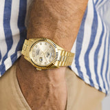Lotus Reloj Hombre 18857/5 Freedom Caja de Acero Inoxidable 316l Dorado Correa de Acero Inoxidable 316l Dorado