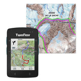 TwoNav Roc + Tarjeta de Francia IGN Topo Completa, GPS de Deportes con Pantalla de 2,7 Pulgadas para Bicicleta de montaña, Bicicleta, Gravel o bikepacking con Tarjetas Incluidas. Color Turquesa