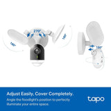 Tapo C720 - Cámara Wi-Fi Externa 2K 4 MP, visión Nocturna y proyectores de 2800 lúmenes, Control de luminosidad y Disparador de activación, detección Inteligente AI, microSD hasta 512 G, IP65, Solo