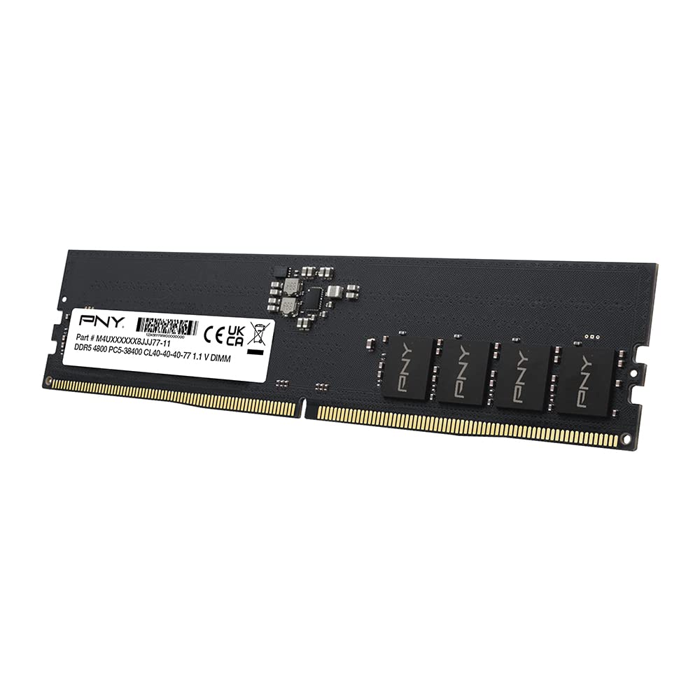 PNY Performance DDR5 16GB 4800 MHz DIMM MODULO DE Memoria RAM para Ordenador DE Mesa CL40 1.1V