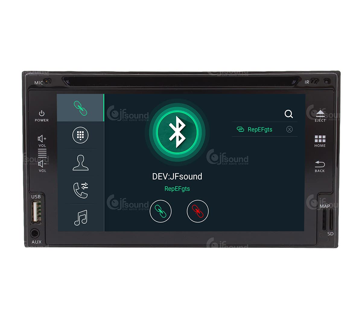 Autorradio Universal 2 DIN Android GPS Bluetooth WiFi Dab USB Pantalla táctil Full HD 6,2" procesador de 8 núcleos y comandos de Voz