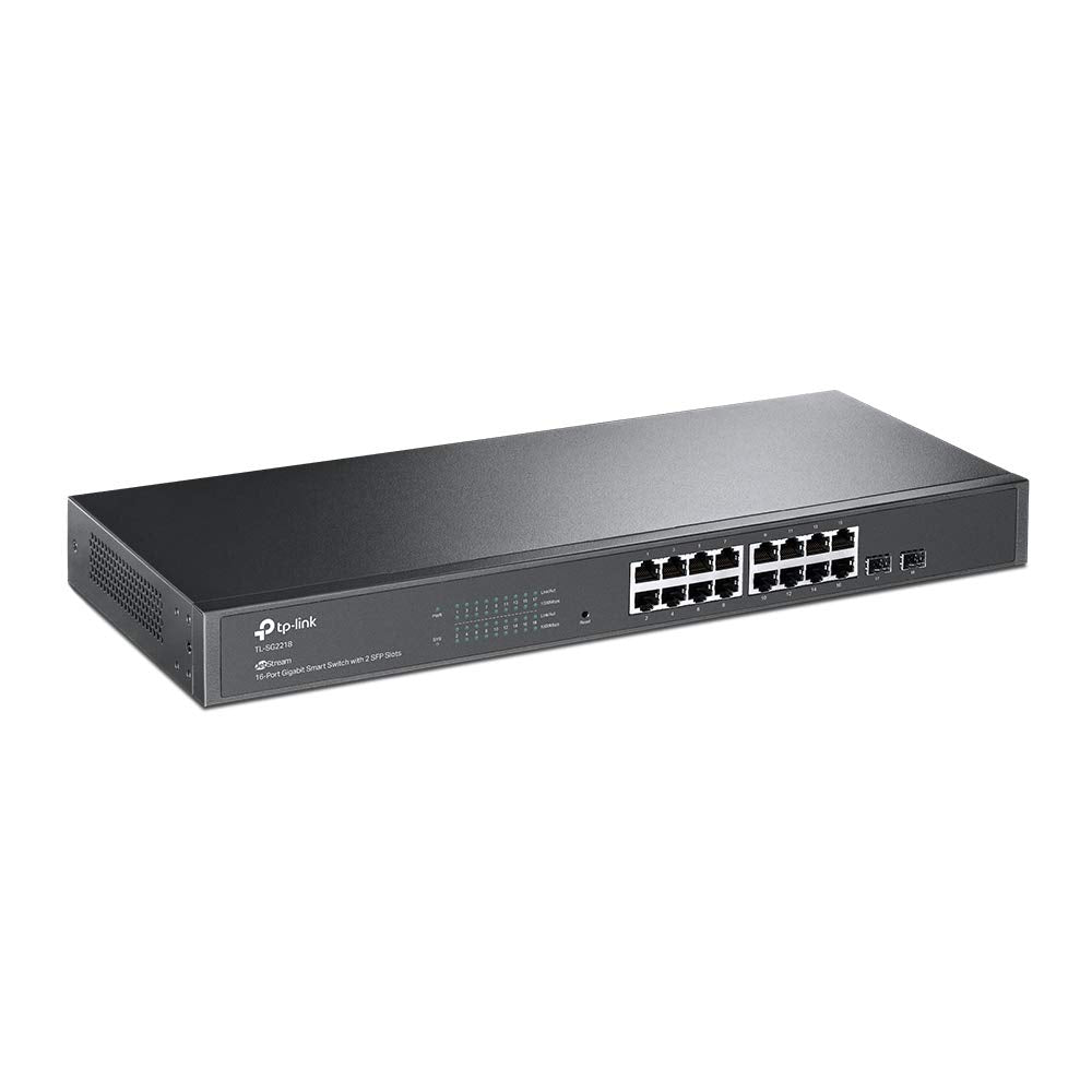 TP-Link TL-SG2218|Switch Inteligente Jetstream Gigabit de 16 Puertos con 2 Ranuras SFP