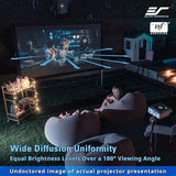 Elite Screens Pantalla de proyector de 120 Pulgadas, Pantallas de Cine para Interiores y Exteriores, Soporte de proyección Plegable portátil Independiente 16:9, Cine en casa, OMS120H2