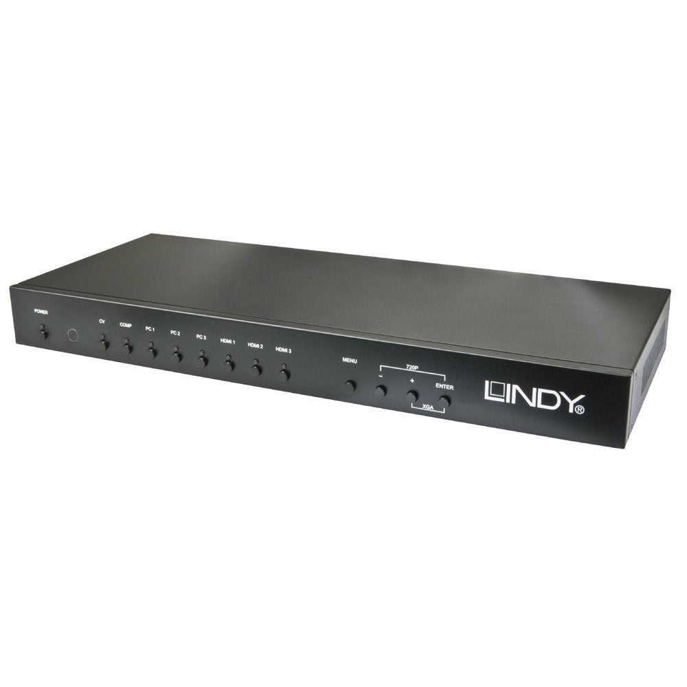 Lindy 38273 Switch con 8 entradas (HDMI, VGA, Componentes y Compuesto) a 3 Salidas (2 x HDMI y VGA/Component)