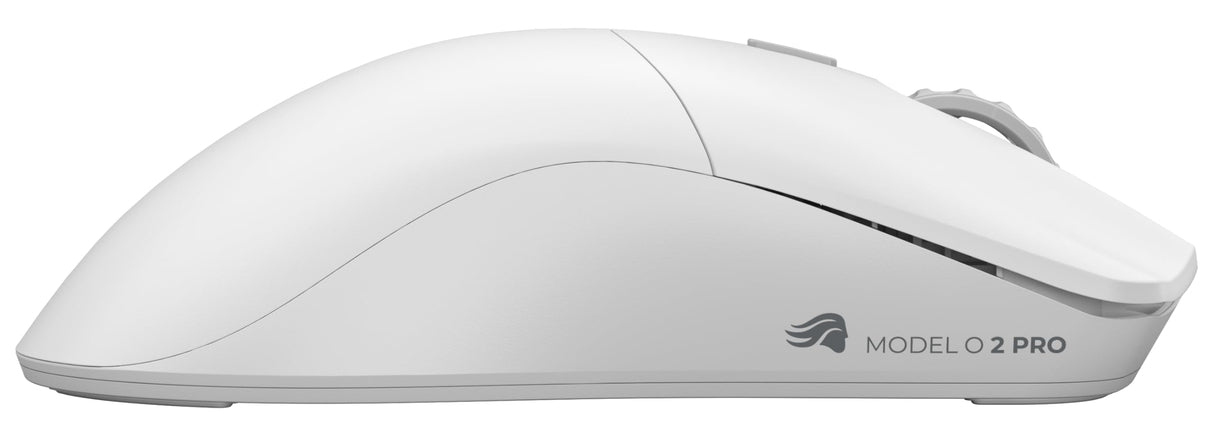 Glorious Gaming Model O 2 Pro 4K/8K Ratón Gaming inalámbrico - 2,4 GHz 1 ms de retardo, sondeo 4K/8K, 100M clics, 59 g Ultraligero, Gran batería, Sensor PPP 26K, RGB, ambidiestro, 6 Botones - Blanco