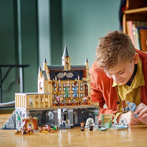Lego Harry Potter Castillo de Hogwarts: Gran Comedor de la Escuela de Magos de Juguete, 11 Minifiguras Incluidas Hermione Granger y Ron Weasley, Regalo para Niños y Niñas de 10 Años o Mas 76435