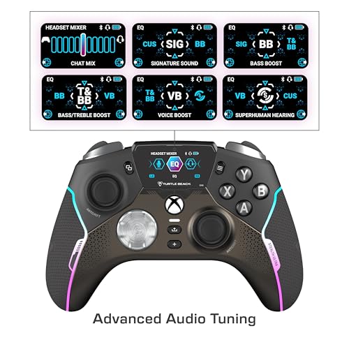 Turtle Beach Stealth Ultra Controlador de Juegos Inalámbrico con Base de Carga Rápida, Gatillos Ajustables y Pantalla de Comando para Xbox Series X|S, Xbox One y PC [con Licencia Oficial para Xbox]