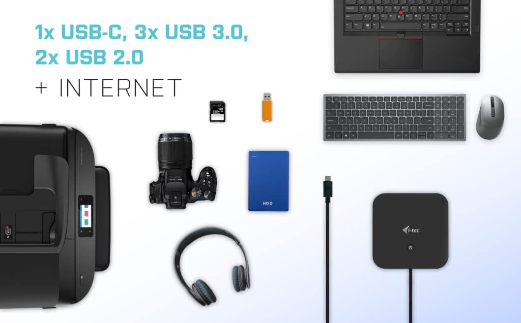 I-TEC USB-C HDMI DP Dock PD100WACCS