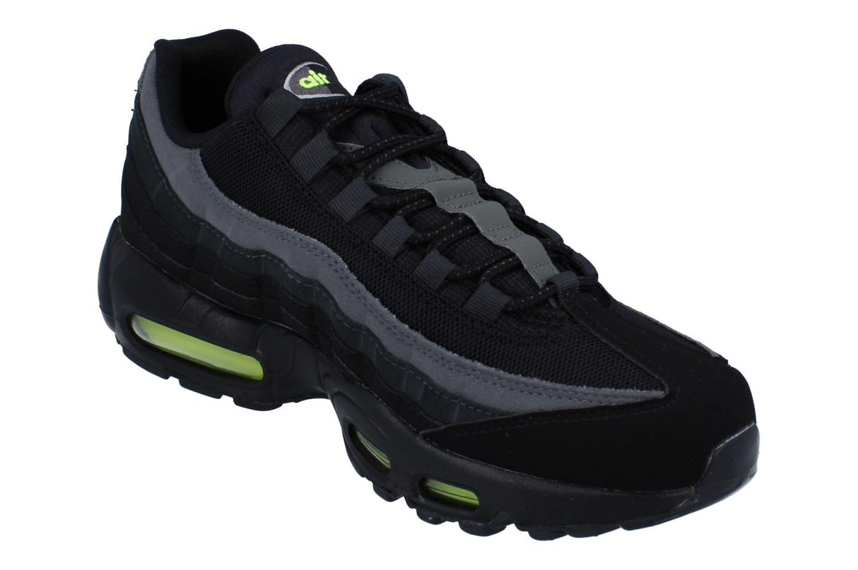 NIKE Air MAX 95, Sneaker Hombre, Black Lt Smoke Grey Volt Dk Smoke Grey, 44.5 EU
