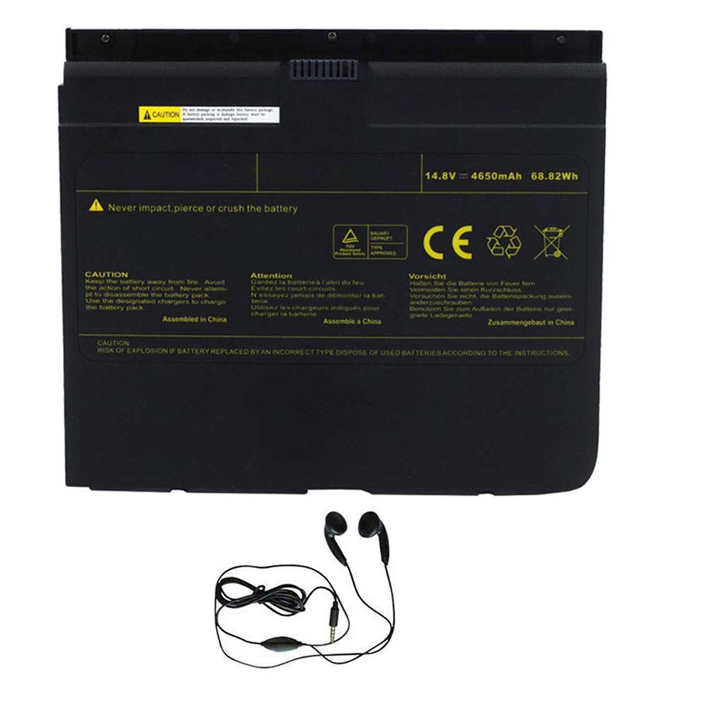 Batería de Repuesto para CLEVO M980BAT-4, X8100, 6-87-M980S-4X51, Incluye Auriculares estéreo.