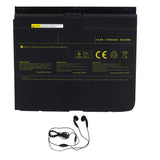 Batería de Repuesto para CLEVO M980BAT-4, X8100, 6-87-M980S-4X51, Incluye Auriculares estéreo.