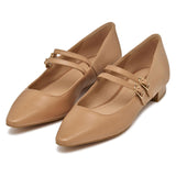 Geox D GISELDA15 C, Bailarinas Planas Mujer, Beige, 39.5 EU