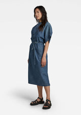 G-Star Para Mujer Vestido Adjustable Waist, Azul (faded cricket blue D22864-D311-D891), S