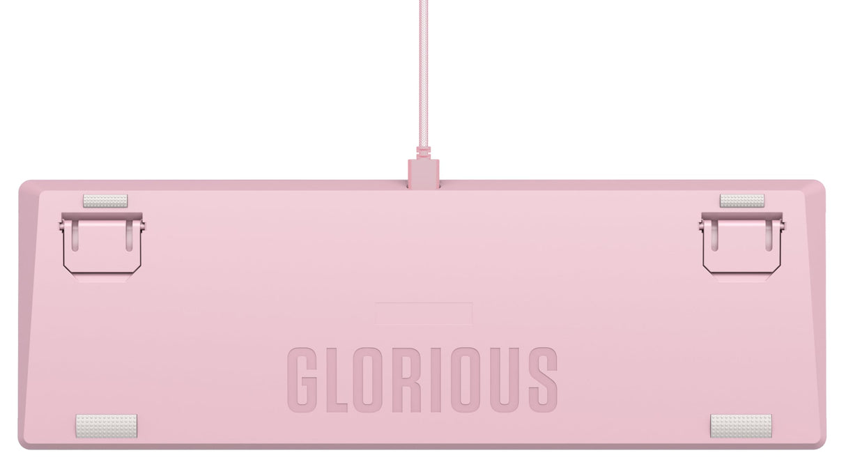 Glorious Gaming GMMK 2 Full Size (96%) - Teclado gaming mecánico, carcasa de aluminio, personalizable, keycaps dobles, switches Glorious Fox, RGB, distribuciones QWERTY estadounidense - Rosa