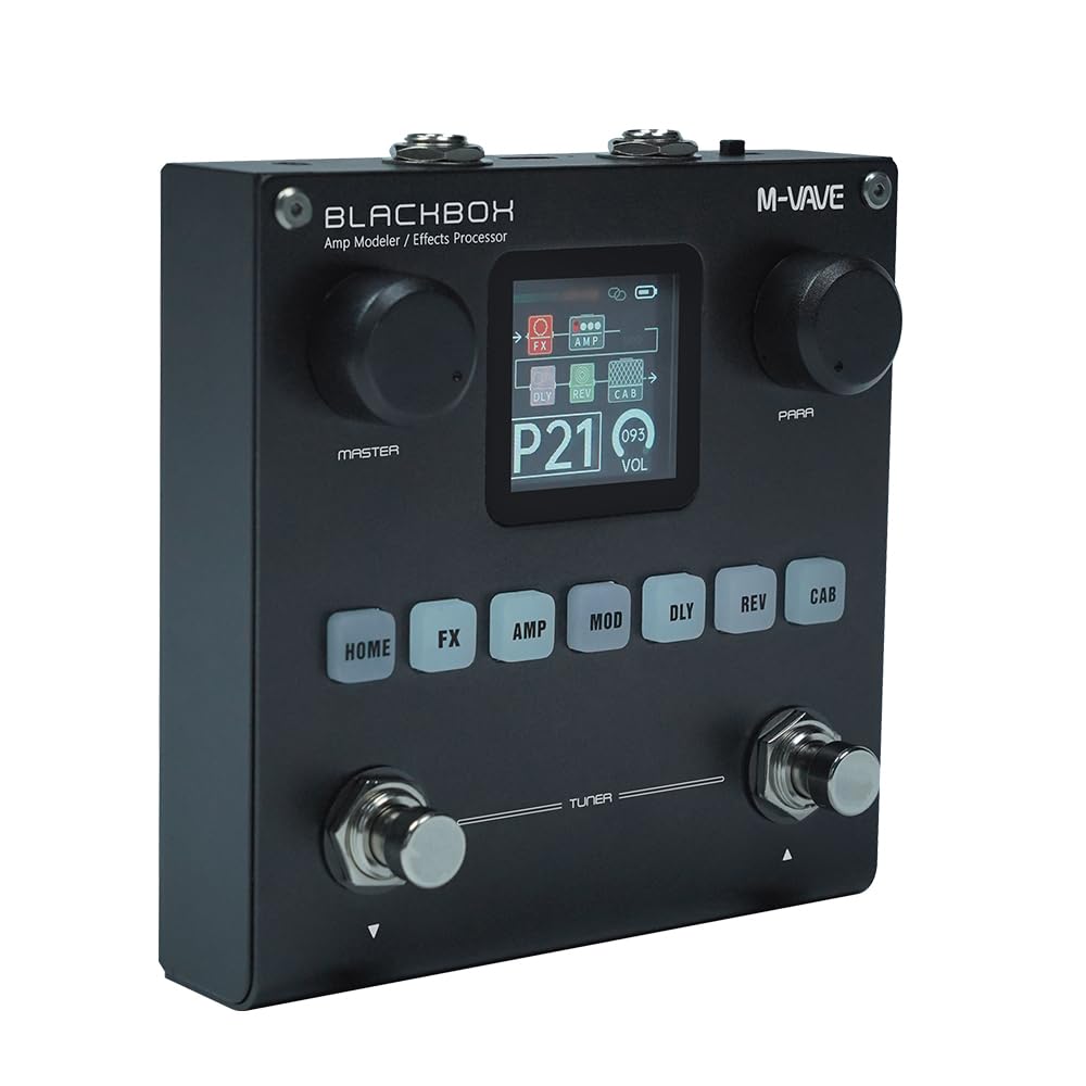 M-Vave Blackbox Controlador MIDI Bluetooth - Pedal portátil y versátil para guitarra, bajo, control DAW, conectividad inalámbrica, recargable, para vivo y estudio