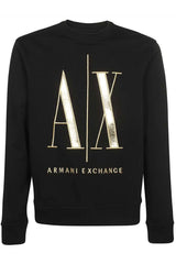 Armani Exchange Icon Sweat Sudadera para Hombre, Negro (Black 1200), L