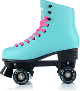 SMJ Sport - Patines de Ruedas para Mujer, Estilo Retro, con rodamientos de Bolas ABEC 7, Color Turquesa, Talla 35, 36, 37, 38, 39, 40, 41, Turquesa, Talla 38