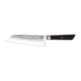 KOTAI | Cuchillo Bunka Santoku | Hoja de 17cm | Cuchillo multiusos | Afilado y forjado a mano | Acero inoxidable japonés ultra afilado 440C | Mango de madera de ébano | Tang oculto completo