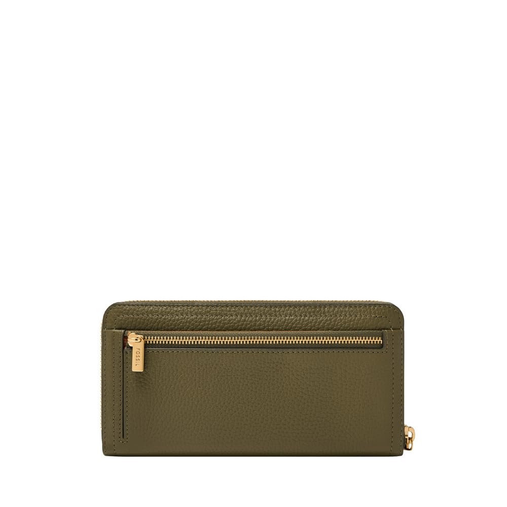 Fossil Logan, Accesorio de Viaje-Billetera Plegable para Mujer, Green, X-Small